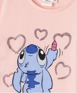 Tee-shirt manches courtes avec motif Stitch fille - Disney